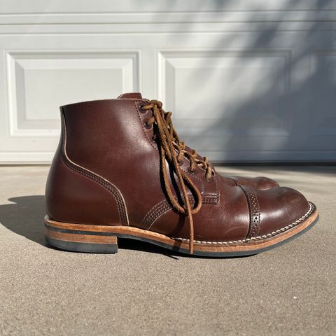 Viberg Boondocker BCT in Horween Pigment Brown Workshoe Butt