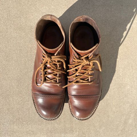 Viberg Boondocker BCT in Horween Pigment Brown Workshoe Butt