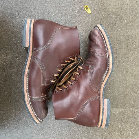 Viberg Boondocker BCT in Horween Pigment Brown Workshoe Butt