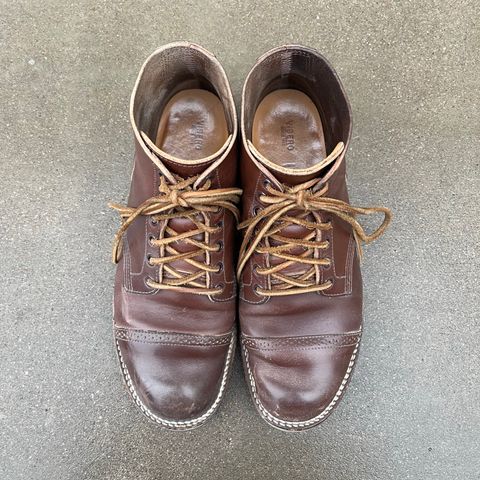Viberg Boondocker BCT in Horween Pigment Brown Workshoe Butt