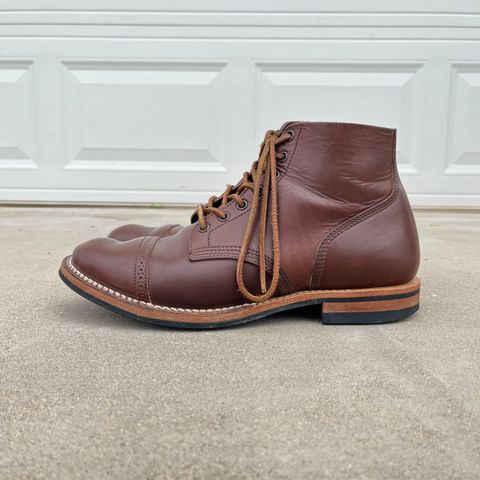 Viberg Boondocker BCT in Horween Pigment Brown Workshoe Butt