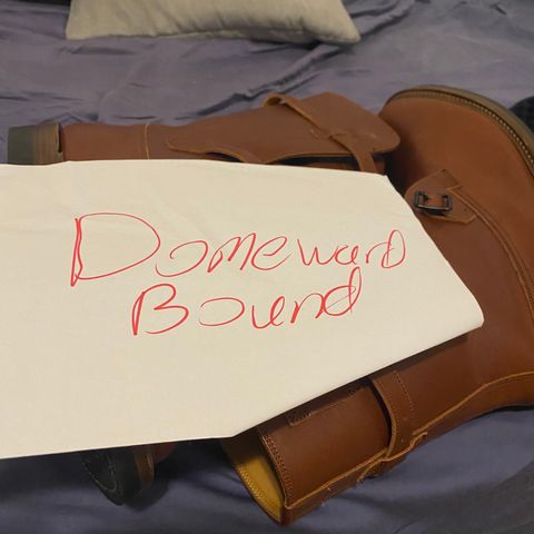 Eastman Leather Tanker Boots in Russet Brown Horsehide