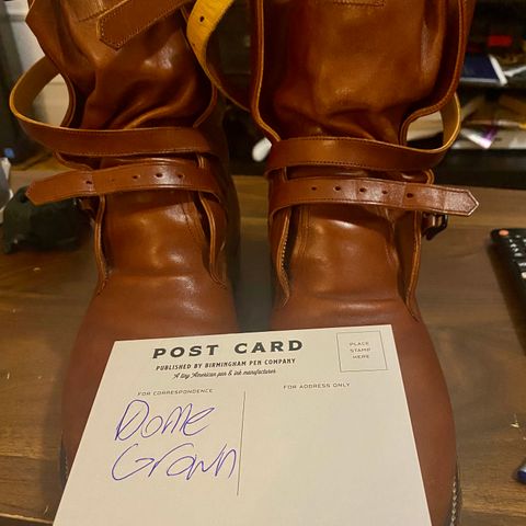 Eastman Leather Tanker Boots in Russet Brown Horsehide