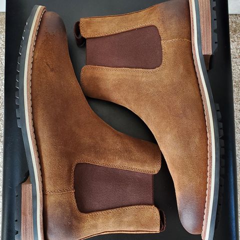 HELM The Finn in Sienna Rusan Waxed Suede