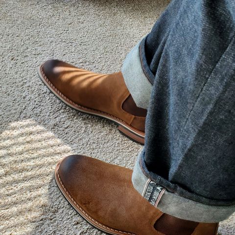 HELM The Finn in Sienna Rusan Waxed Suede