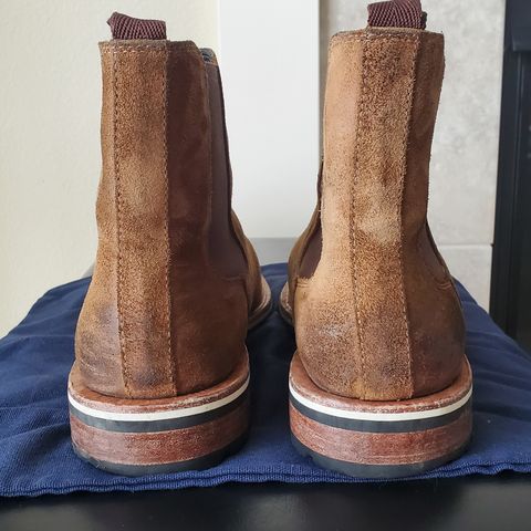 HELM The Finn in Sienna Rusan Waxed Suede