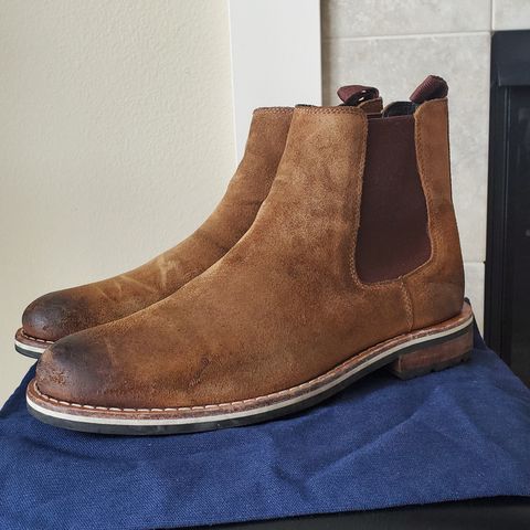 HELM The Finn in Sienna Rusan Waxed Suede
