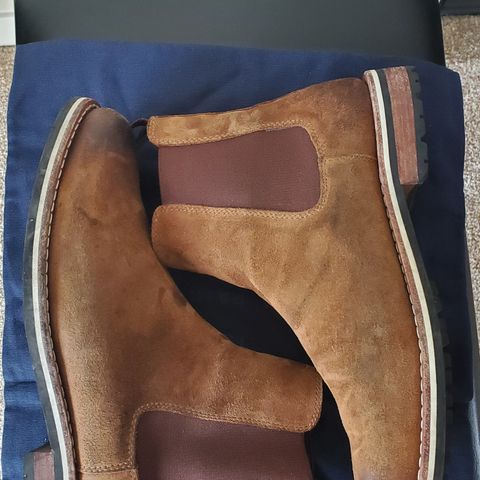 HELM The Finn in Sienna Rusan Waxed Suede