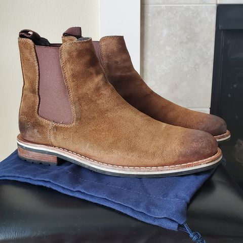 HELM The Finn in Sienna Rusan Waxed Suede