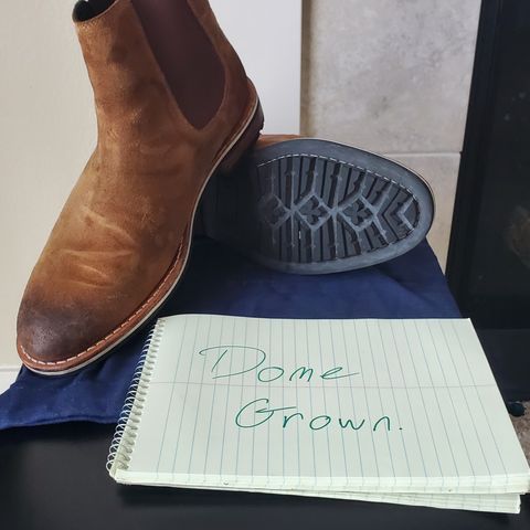 HELM The Finn in Sienna Rusan Waxed Suede