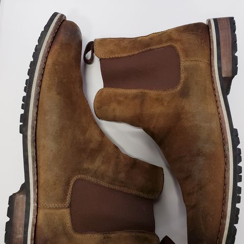 HELM The Finn in Sienna Rusan Waxed Suede