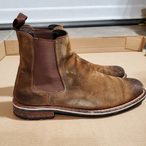 HELM The Finn in Sienna Rusan Waxed Suede