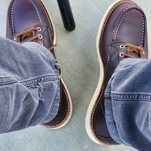 Red Wing 6-Inch Classic Moc in S.B. Foot Black Cherry Excalibur