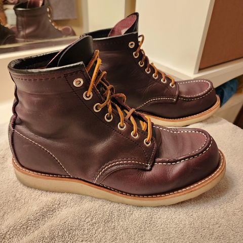 Red Wing 6-Inch Classic Moc in S.B. Foot Black Cherry Excalibur