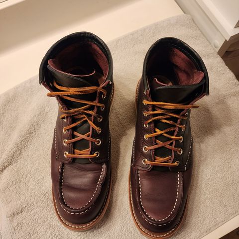 Red Wing 6-Inch Classic Moc in S.B. Foot Black Cherry Excalibur
