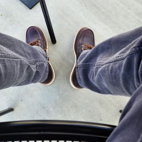 Red Wing 6-Inch Classic Moc in S.B. Foot Black Cherry Excalibur