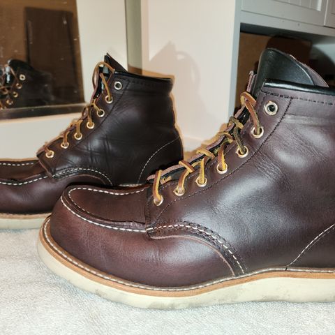Red Wing 6-Inch Classic Moc in S.B. Foot Black Cherry Excalibur