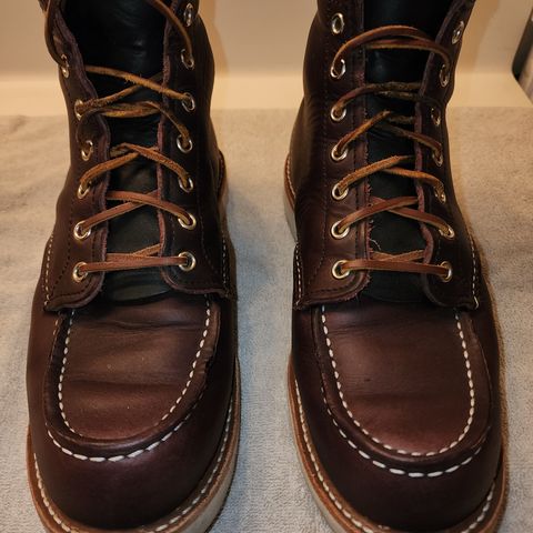 Red Wing 6-Inch Classic Moc in S.B. Foot Black Cherry Excalibur