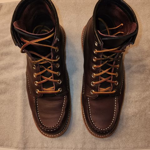 Red Wing 6-Inch Classic Moc in S.B. Foot Black Cherry Excalibur