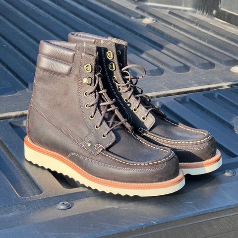 Grant Stone Field Boot in C.F. Stead Earth Waxy Commander Suede