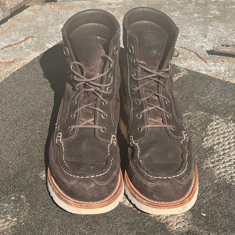 Grant Stone Field Boot in C.F. Stead Earth Waxy Commander Suede