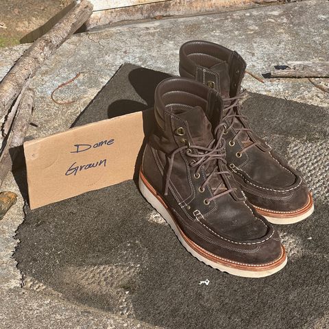 Grant Stone Field Boot in C.F. Stead Earth Waxy Commander Suede