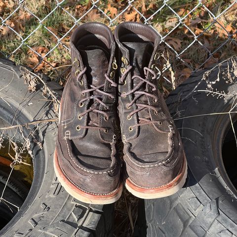 Grant Stone Field Boot in C.F. Stead Earth Waxy Commander Suede