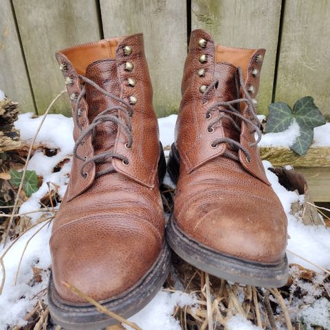 Caswell Wilson in Du Puy Dark Brown Country Calf
