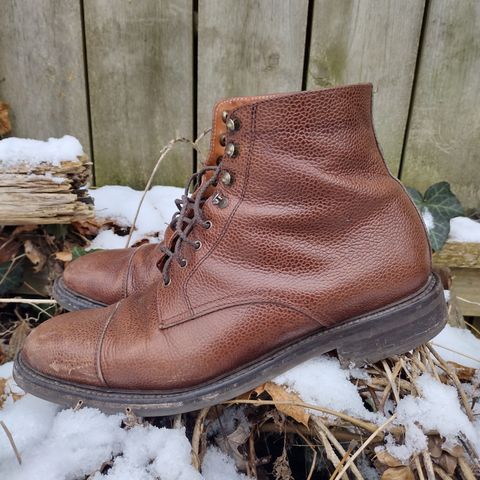Caswell Wilson in Du Puy Dark Brown Country Calf