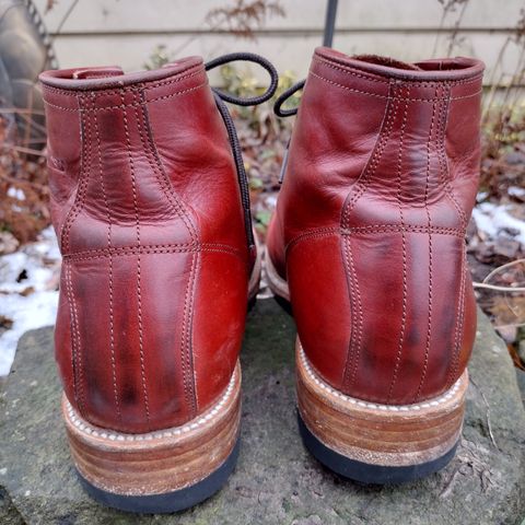 Unmarked Archie Boots in La Señora Red Horse Glazed Pull-up