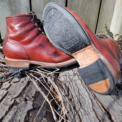 Unmarked Archie Boots in La Señora Red Horse Glazed Pull-up