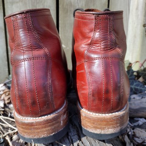 Unmarked Archie Boots in La Señora Red Horse Glazed Pull-up