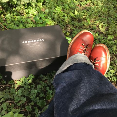 Unmarked Archie Boots in La Señora Red Horse Glazed Pull-up