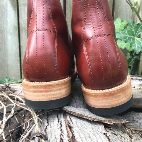 Unmarked Archie Boots in La Señora Red Horse Glazed Pull-up