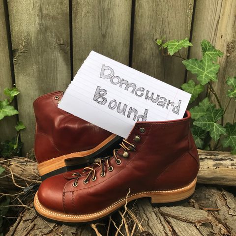 Unmarked Archie Boots in La Señora Red Horse Glazed Pull-up