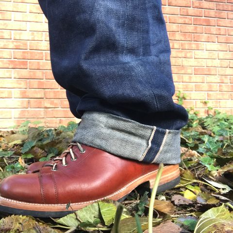 Unmarked Archie Boots in La Señora Red Horse Glazed Pull-up