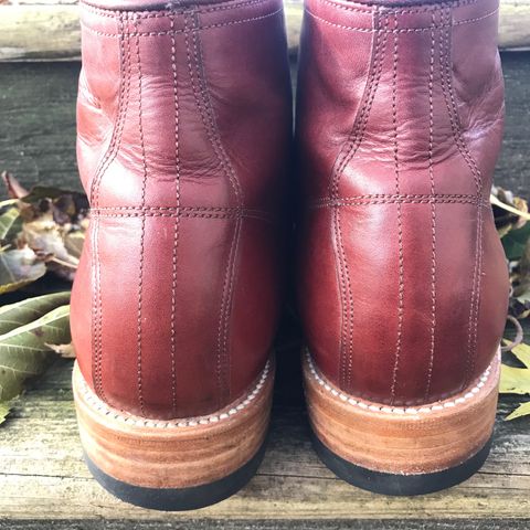 Unmarked Archie Boots in La Señora Red Horse Glazed Pull-up