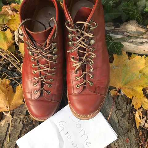 Unmarked Archie Boots in La Señora Red Horse Glazed Pull-up