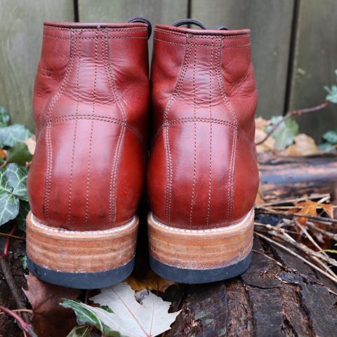 Unmarked Archie Boots in La Señora Red Horse Glazed Pull-up