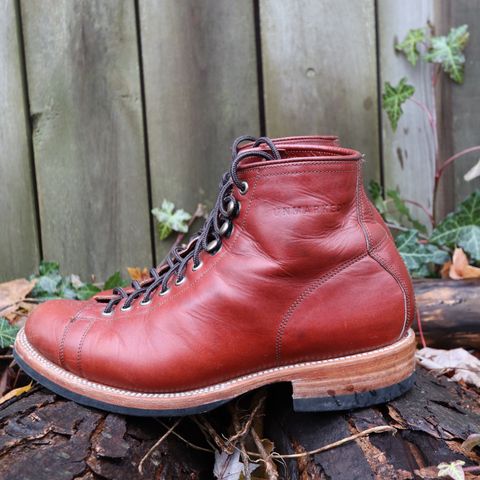 Unmarked Archie Boots in La Señora Red Horse Glazed Pull-up