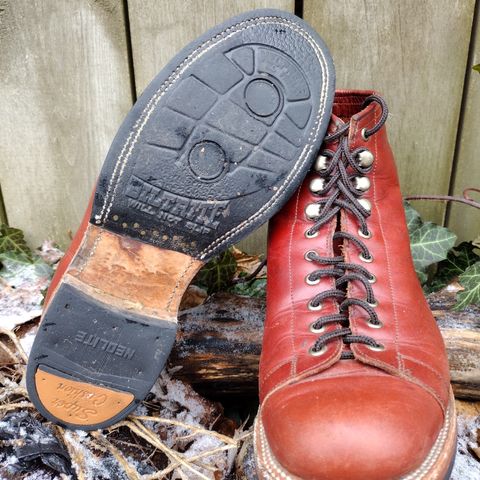 Unmarked Archie Boots in La Señora Red Horse Glazed Pull-up