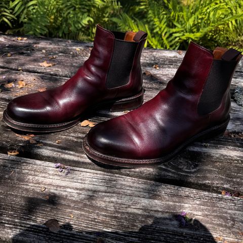 Beckett Simonon Preston Chelsea Boots in Bordeaux
