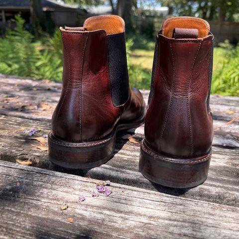Beckett Simonon Preston Chelsea Boots in Bordeaux