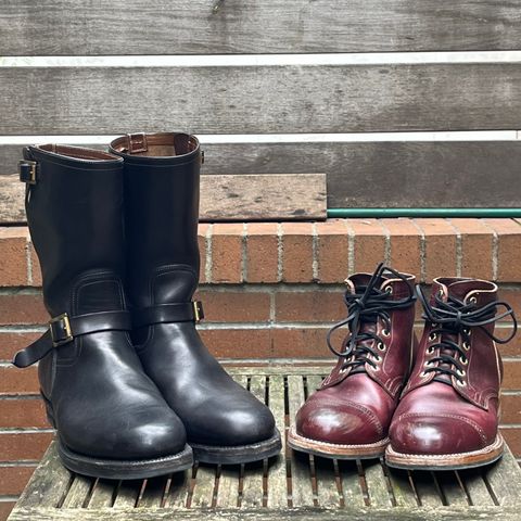 View photo of Viberg Service Boot BCT in Horween Color 8 Chromexcel