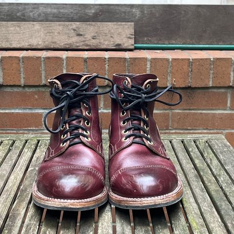 View photo of Viberg Service Boot BCT in Horween Color 8 Chromexcel