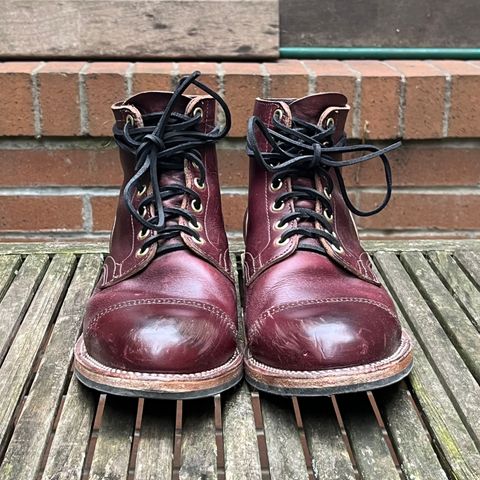 View photo of Viberg Service Boot BCT in Horween Color 8 Chromexcel