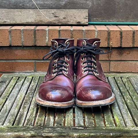 View photo of Viberg Service Boot BCT in Horween Color 8 Chromexcel