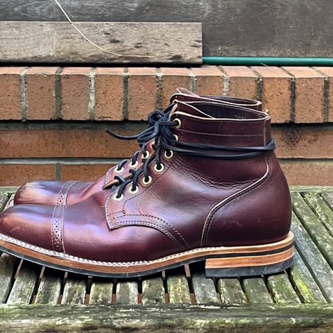 View photo of Viberg Service Boot BCT in Horween Color 8 Chromexcel