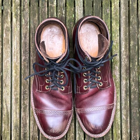 View photo of Viberg Service Boot BCT in Horween Color 8 Chromexcel