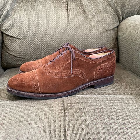 Allen Edmonds Strand in Snuff Brown Suede